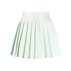 Self-portrait Self Portrait Boucle Tweed Pleated Mini Skirt In Blue/green