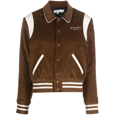 Sporty And Rich Sporty & Rich Outerwears In Brown