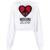 Moschino Graphic-print Jersey Sweatshirt In White