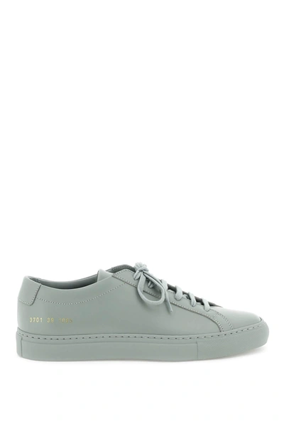 Common Projects Original Achilles Leather Sneakers In Green