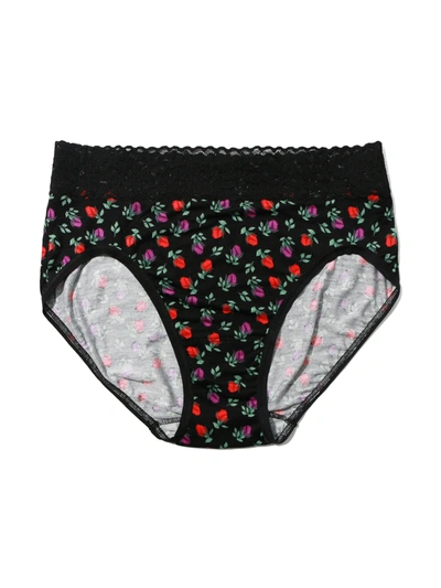Hanky Panky Dreamease Printed French Brief English Rose In Pink