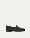 VERONICA BEARD PENNY WOVEN SUEDE LOAFER