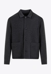 GIVENCHY DOUBLE FACE JACKET IN WOOL BLEND