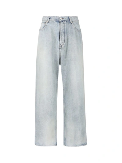 Balenciaga Baggy Jeans In Blue