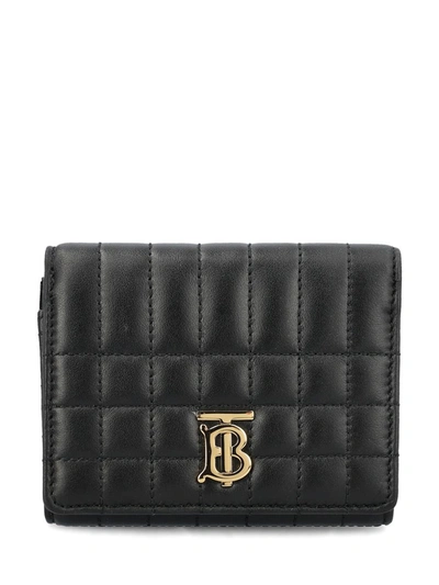 Burberry Wallets In Black / Light Gold