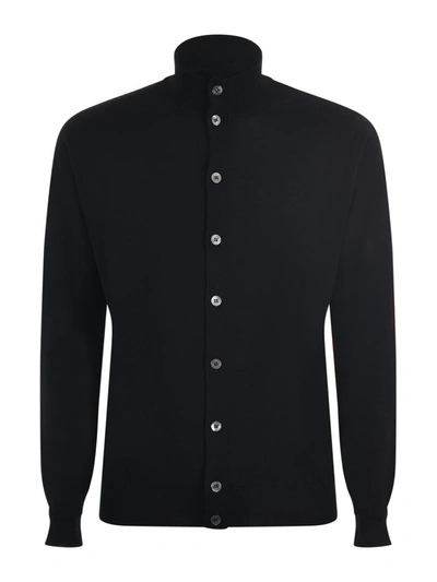 Filippo De Laurentiis Cardigan Bottoni ml Royal Merino In Black