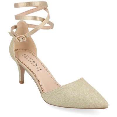 Journee Collection Collection Women's Luela Pump In Gold