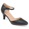 Journee Collection Bettie Ankle Strap Pump In Grey