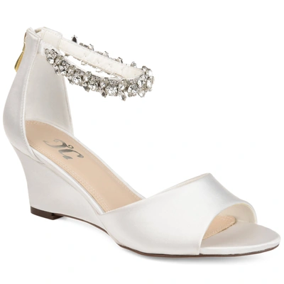 Journee Collection Collection Women's Connor Wedge Sandals In White