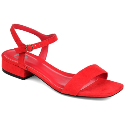 Journee Collection Collection Women's Beyla Sandals In Red