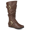 Journee Collection Journee Women's Extra Wide Calf Paris Boot In Brown