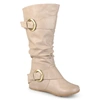 Journee Collection Collection Women's Wide Calf Paris Boot In White
