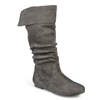 Journee Collection Collection Women's Wide Calf Shelley-3 Boot In Grey
