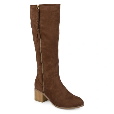 Journee Collection Collection Women's Wide Calf Sanora Boot In Brown