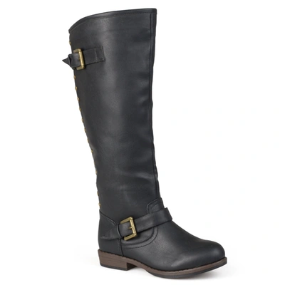 Journee Collection Spokane Riding Boot In Black