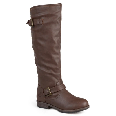 Journee Collection Spokane Riding Boot In Brown
