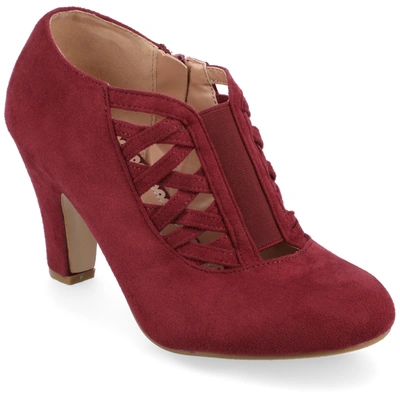 Journee Collection Collection Women's Wide-width Piper Bootie In Pink