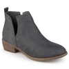 Journee Collection Journee Womens Rimi Pull On Stacked Heel Booties In Grey