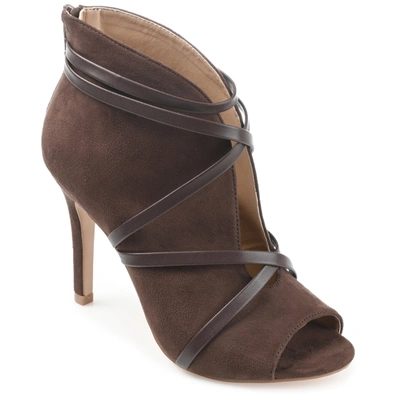 Journee Collection Collection Women's Samara Bootie In Brown