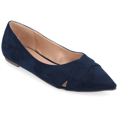 Journee Collection Collection Women's Winslo Flat In Blue
