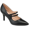 Journee Collection Sidney Pointed Toe Pump In Black