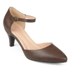 Journee Collection Bettie Ankle Strap Pump In Brown