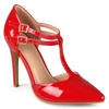 Journee Collection Womens Tru Pointed Toe High Stiletto Pumps In Red