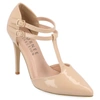 Journee Collection Womens Tru Pointed Toe High Stiletto Pumps In Brown