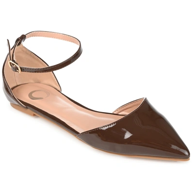 Journee Collection Reba Flat In Brown