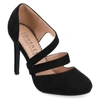 Journee Collection Journee Zeera Dual Strap Pump In Black