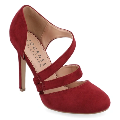 Journee Collection Collection Women's Zeera Pump In Red