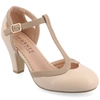 Journee Collection Collection Women's Olina Narrow Width Pump In Brown