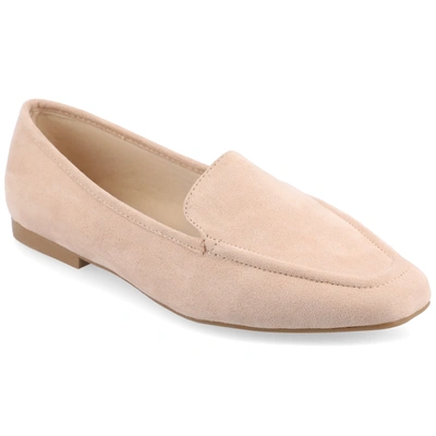 Journee Collection Collection Women's Tullie Loafer Wide Width Flat In Beige