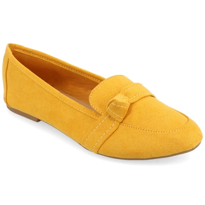 Journee Collection Collection Women's Wide Width Marci Flat In Yellow