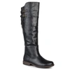 Journee Collection Tori Womens Faux Leather Wide Calf Knee-high Boots In Black