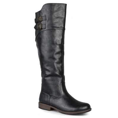 Journee Collection Tori Riding Boot In Black