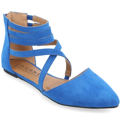 Journee Collection Collection Women's Tru Comfort Foam Marlee Flat In Blue