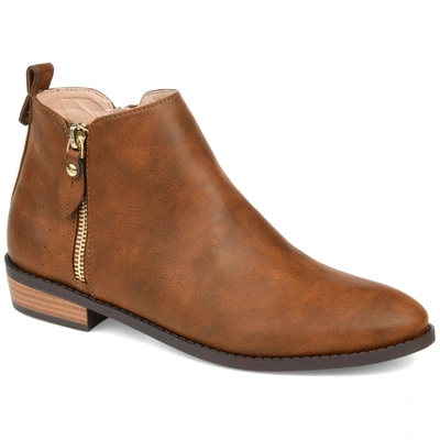 Journee Collection Collection Women's Ellis Bootie In Brown