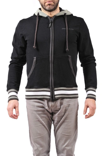 Armani Jeans Sweatshirt Hoodie In Black
