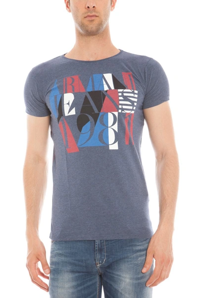 Armani Jeans Round-necked T-shirt In Blue