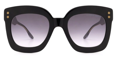 Bottega Veneta Bv0238s 001 Square Sunglasses In Grey