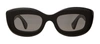 GARRETT LEIGHT DOLORES 2139-48-BK/GRY RECTANGLE SUNGLASSES