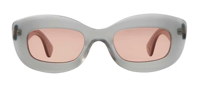 Garrett Leight Dolores Sun Celestite Sunglasses In Orange