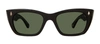 Garrett Leight Webster 2138-49-bk/g15 Square Sunglasses In Green