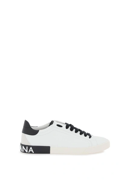 DOLCE & GABBANA DOLCE & GABBANA NAPPA LEATHER PORTOFINO SNEAKERS