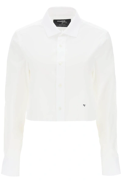 HOMME GIRLS HOMME GIRLS COTTON TWILL CROPPED SHIRT