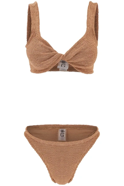 Hunza G Juno Bikini Set In Brown