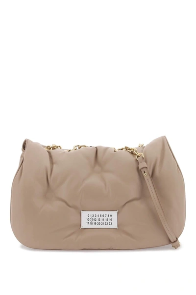 Maison Margiela Glam Slam Chain-link Shoulder Bag Dusty In Cream