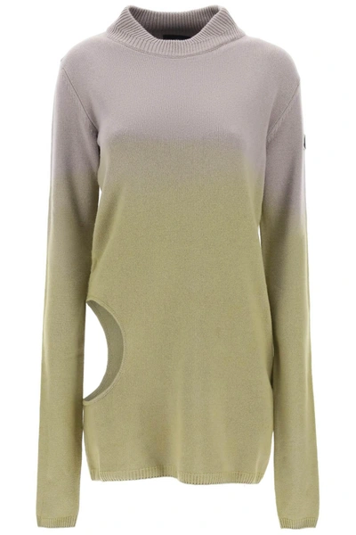 Moncler Genius Subhuman Cut-out Jumper In Beige