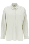 Totême Toteme Striped Oxford Shirt In White
